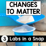 Changes to States of Matter Labs in a Snap | Ice Cream Act