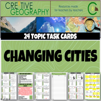 Preview of Changing Cities Human Geography Digital Task Cards