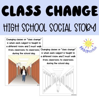 Preview of Changing Classes Social Story | Switching Classes | Bell Rings Social Story