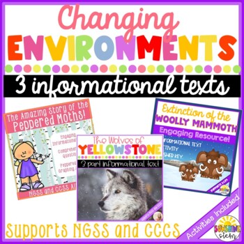 Preview of Animals and the Environment Informational Text Bundle {NGSS and CCSS Aligned}