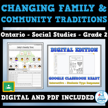 Preview of Changing Family & Community Traditions - Ontario 2023 Social Studies - Grade