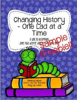 Preview of Changing History One Lad at a Time SAMPLE FREEBIE - John, Paul, George, and Ben