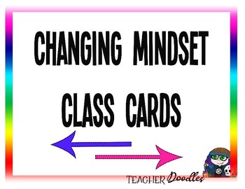 Preview of Changing Mindset Class Signs