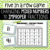 Changing Mixed Numbers to Improper Fractions Game
