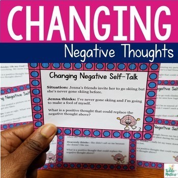 Preview of Changing Negative Thoughts Worksheets and Activity
