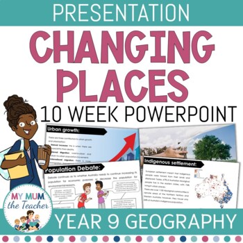 Preview of Changing Places: Slideshow Presentation - Year 9 Geography