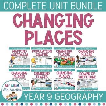 Preview of Changing Places: Year 9 Geography Unit BUNDLE