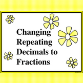 Changing Repeating Decimals to Fractions