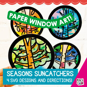Preview of Changing Seasons Craft Activity | Fall Spring Summer Winter Pre-K Weather SVG