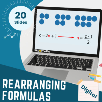Preview of Rearranging Formulas No-prep Digital Math Lesson and Activities