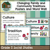 Changing Traditions Word Wall and Posters (Grade 2 Social 