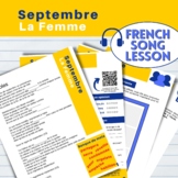 Chanson : La Femme - Septembre (French Song Worksheet)
