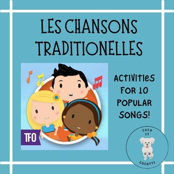 Preview of Chanson de la semaine ** Minitfo French Traditional Songs - GRADES K-2