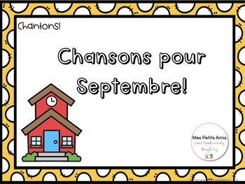 Preview of Chansons Pour Septembre