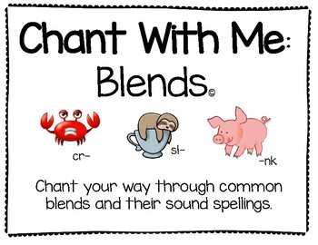 Preview of Chant With Me: Blends (Classroom OR Distance Learning)