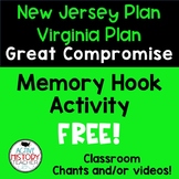 Virginia New Jersey Plans and Great Compromise -  Memory Hooks