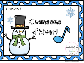Preview of Chantons! Chansons de l'hiver - French winter songs