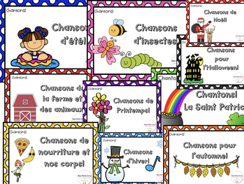 Preview of Chantons French Song Program Bundle - September to June!