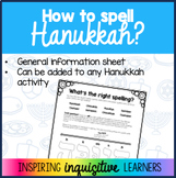 Chanukah? Hanukkah? How to spell "Hanukkah"