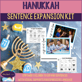 Sentence Expansion Kit with Core Vocabulary for Chanukah /
