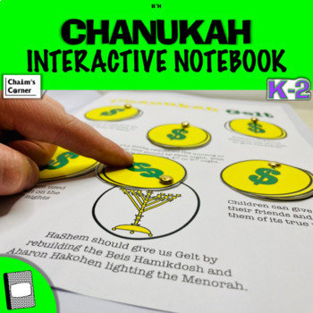 Preview of Chanukah Interactive Notebook - K-2