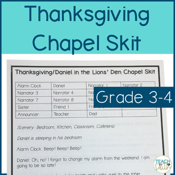 Thanksgiving Short Play Script Teaching Resources | TPT