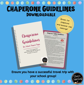 Preview of Chaperone Guidelines eBooklet