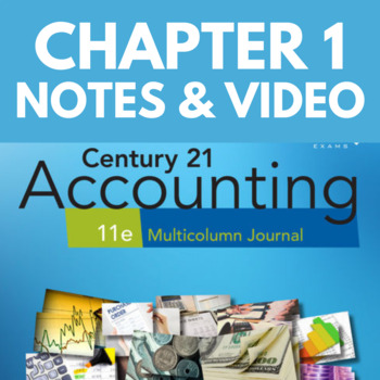 Preview of Chapter 1 Century 21 Multi-Column Accounting PowerPoint Notes & Tutorial Video's