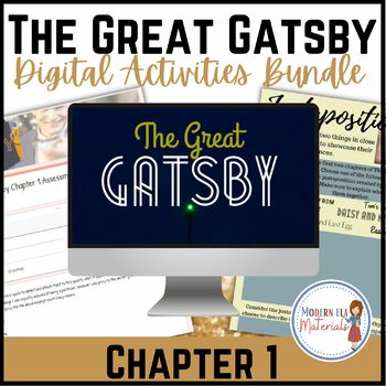 Preview of Chapter 1 Digital Activities - The Great Gatsby - Free Resource