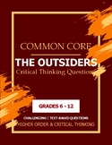 Chapter 1 Outsiders- Common Core Aligned, Critical Thinkin
