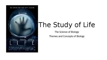 Preview of Chapter 1 - Study of Life powerpoint - OER Openstax Biology 2e / Concepts