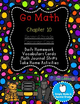 Preview of 2012/2016 Go Math!  Chapter 10 Second Grade Supplemental Resources-Common Core