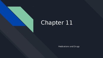 Preview of Chapter 11 Medications and Drugs
