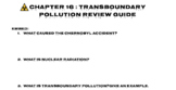 Chapter 16 Review Guide- Transboundary Pollution - Geograp
