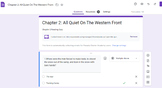 Chapter 2 All Quiet on the Western Front Google Form Reading Quiz