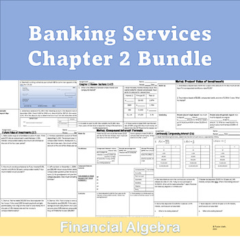 Preview of Chapter 2 Financial Algebra Bundle, Banking Services, Interest, Accounts
