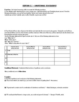 Preview of Chapter 2 Geometry Notes - Reasoning and Proof