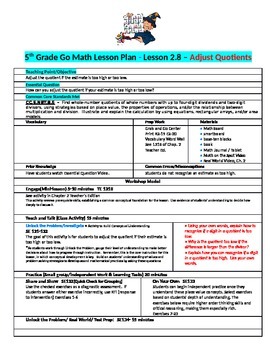 module 2 lesson 8 grade 5 homework