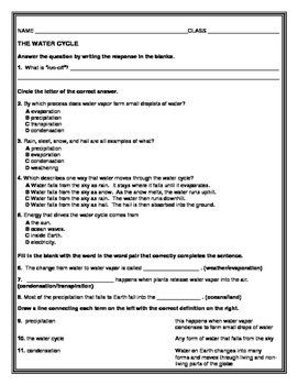 Chapter 2 Worksheets - 5th Grade Coach Science book ...