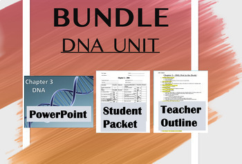 Preview of Chapter 3 DNA Bundle (PowerPoint, Student Packet, Teacher Outline)