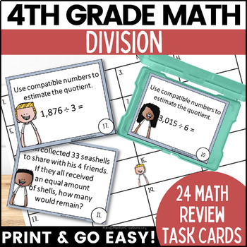 Preview of 4th Grade Go Math Chapter 4  Division Review