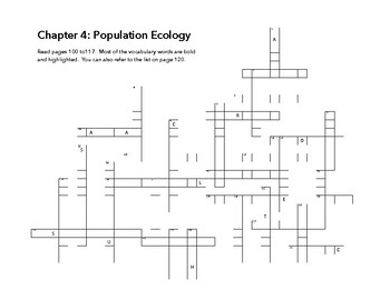 Chapter 4 Your World Your Turn Vocabulary Crossword Puzzle by The