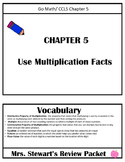 Chapter 5 Go Math Review Packet, 3rd grade