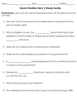 Preview of Chapter 5 Lesson 5 McGraw Hill Social Studies Study Guide and Answer Key