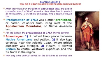 Preview of McGraw Hill US History Chapter 5 Powerpoint "The Spirit of Independence"