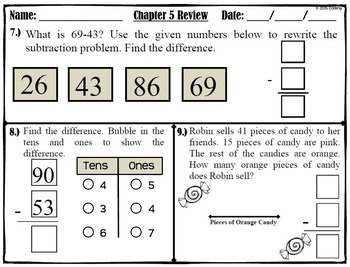 Chapter 5 Review Go Math 2nd Grade By Motivated Learners Tpt