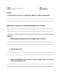 Night By Elie Wiesel Chapter 2 Worksheets & Teaching Resources | TpT
