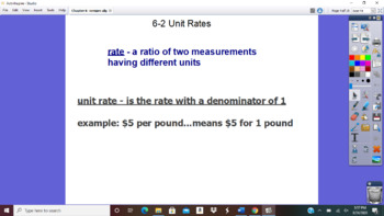 Preview of Chapter 6: Ratio, Proportion, & Similar Figures - Activinspire Flipcharts