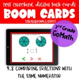 Chapter 9.3 Compare Fractions With the Same Numerator Boom Cards™