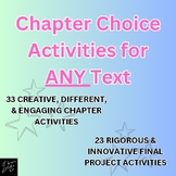 Chapter & Final Activities for ANY Text